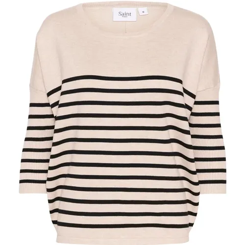 Gestreifter Oversized Pullover - Saint Tropez - Modalova