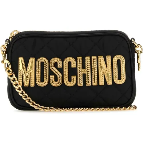 Fabric Crossbody Bag , female, Sizes: ONE SIZE - Moschino - Modalova