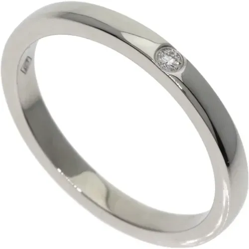 Pre-owned Platinum rings , female, Sizes: ONE SIZE - Cartier Vintage - Modalova