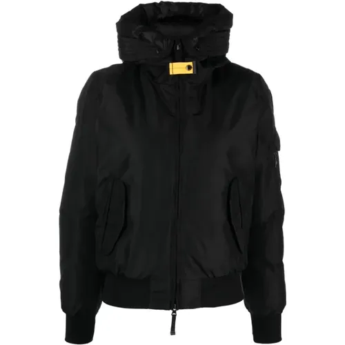 Schwarze Core Jacke Reißverschluss Logo , Damen, Größe: M - Parajumpers - Modalova