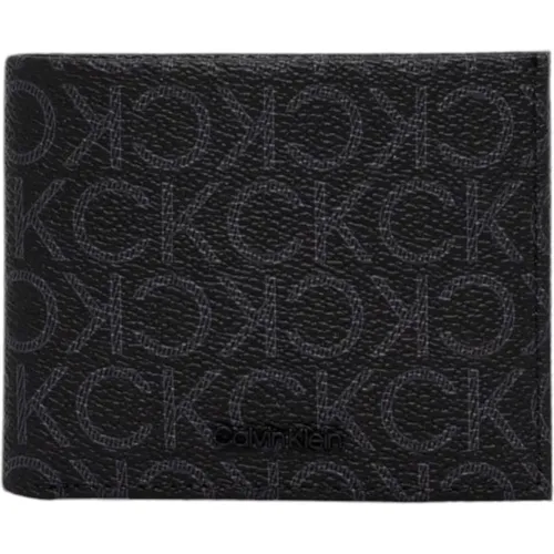 Wallets & Cardholders, male, , Size: ONE SIZE Printed Wallet Polyester-Polyurethane Blend - Calvin Klein - Modalova