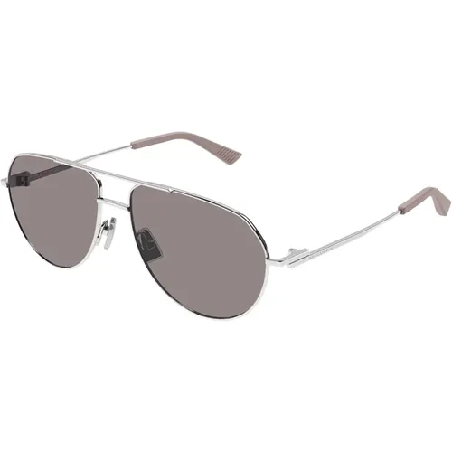 Aviator Sunglasses Bv1302S 004 , unisex, Sizes: 57 MM - Bottega Veneta - Modalova