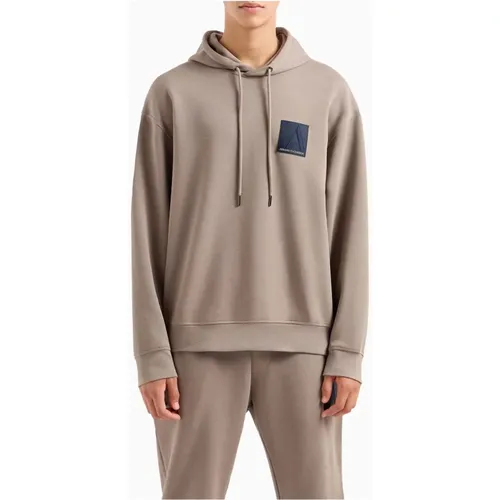 Driftwood Beige Hoodie Set für Männer , Herren, Größe: M - Armani Exchange - Modalova