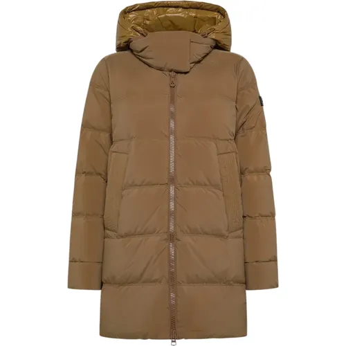 Down Jackets, female, , Size: XS Hooded Down Jacket - Peuterey - Modalova