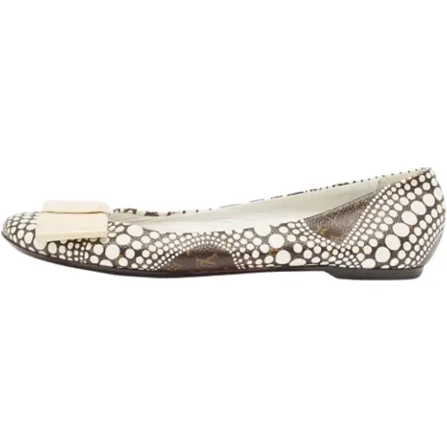 Pre-owned Coated canvas flats , female, Sizes: 5 1/2 UK - Louis Vuitton Vintage - Modalova