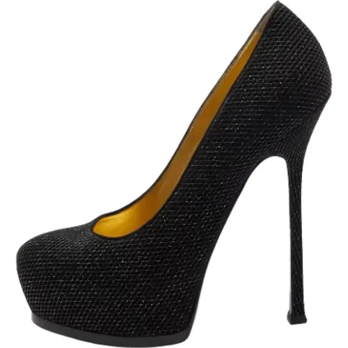 Pre-owned Pumps, female, , Size: 9 US Pre-owned Suede heels - Yves Saint Laurent Vintage - Modalova