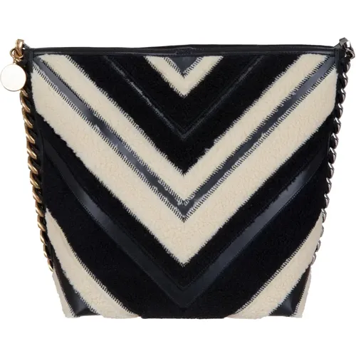 Chevron Faux Fur Tote Tasche - Stella Mccartney - Modalova