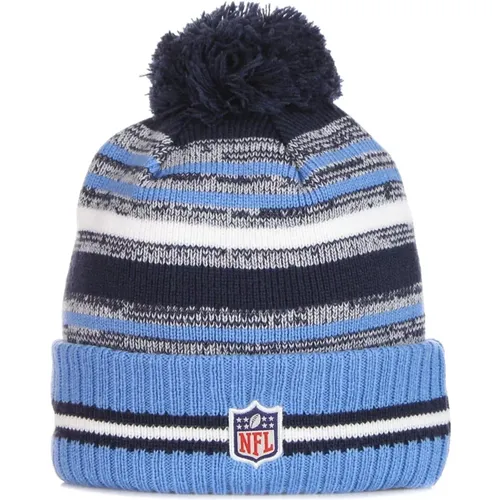 Beanies, male, , Size: ONE SIZE Tennessee Titans Pom Pom Beanie Hat - new era - Modalova