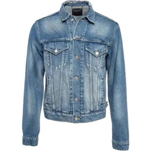 Pre-owned Jackets, male, , Size: 3XS Pre-owned Denim outerwear - Balenciaga Vintage - Modalova