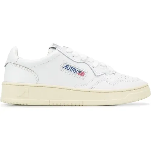 Weiße Medalist Low Sneakers , Damen, Größe: 39 EU - Autry - Modalova