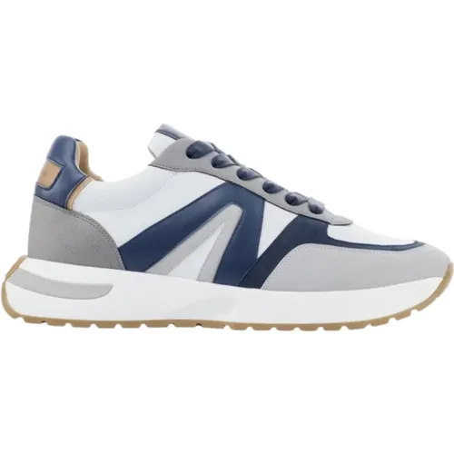 Hyde Man Weiße Blaue Runner Sneakers , Herren, Größe: 39 EU - Alexander Smith - Modalova