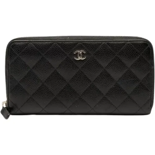 Pre-owned Wallets, female, , Size: ONE SIZE Pre-owned Leather Wallet - Chanel Vintage - Modalova