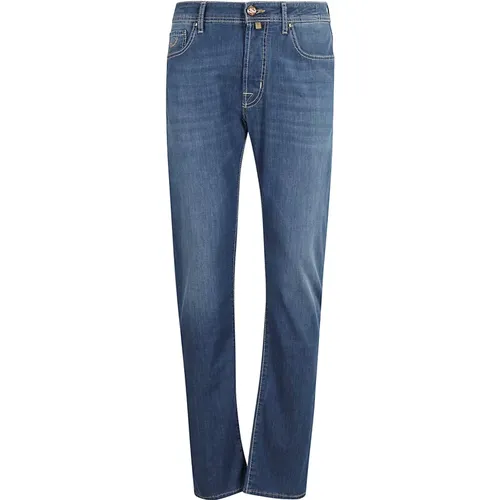 Stylische Denim Jeans mit 5 Taschen , Herren, Größe: W38 - Jacob Cohën - Modalova