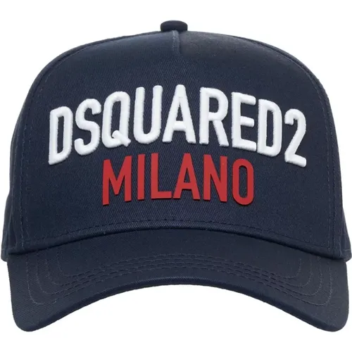 Caps, male, , Size: ONE SIZE Baseball Cap for Men - Dsquared2 - Modalova