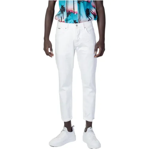 Weiße Jeans mit Reißverschluss/Knopfverschluss , Herren, Größe: XL - Antony Morato - Modalova