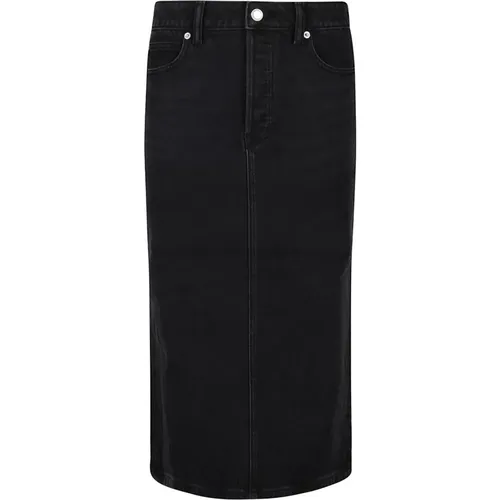 Denim Midi Rock , Damen, Größe: W28 - alexander wang - Modalova