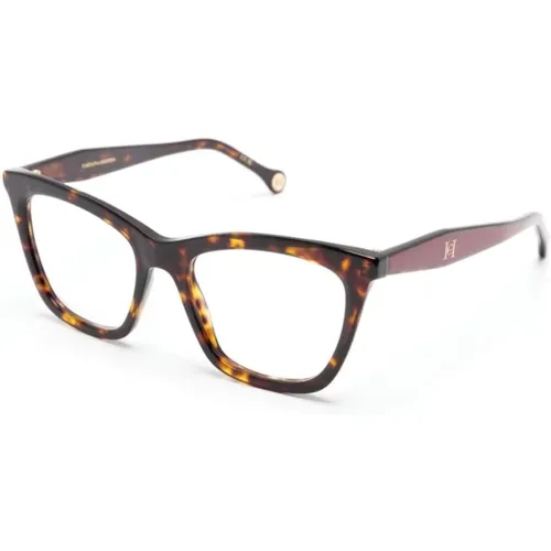 Braun/Havana Optische Brille Stilvoll und vielseitig - Carolina Herrera - Modalova