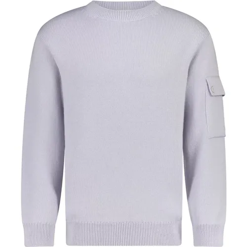 Regular-Fit Wool-Mix Pullover , male, Sizes: L - closed - Modalova