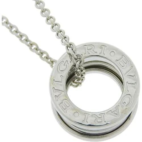 Pre-owned Jewellery, female, , Size: ONE SIZE Pre-owned White Gold necklaces - Bvlgari Vintage - Modalova