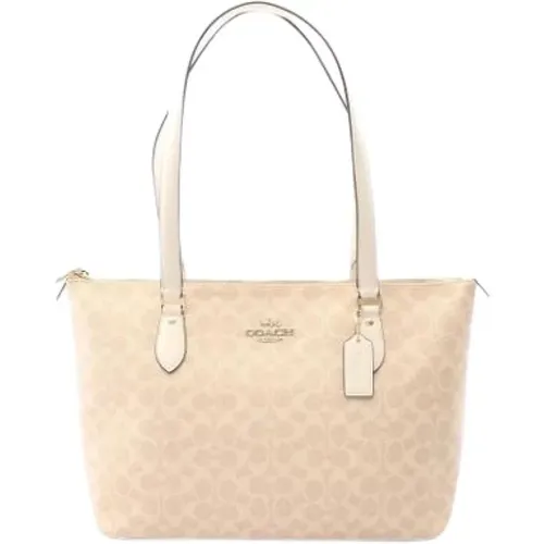 Pre-owned Tote Bags, female, , Size: ONE SIZE Pre-owned Canvas Shoulder Bag - Coach Pre-owned - Modalova