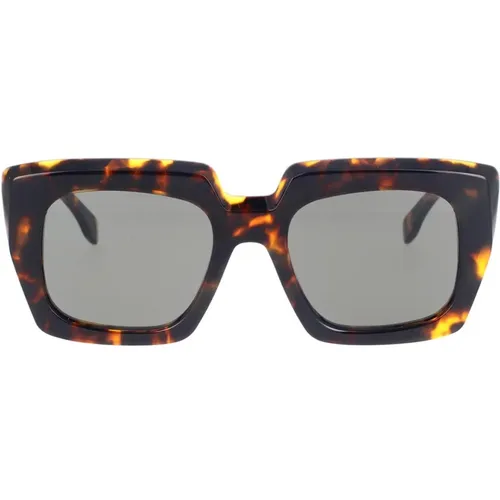 Geometrische Oversized Sonnenbrille mit Dicken Geschnitzten Rahmen - Retrosuperfuture - Modalova