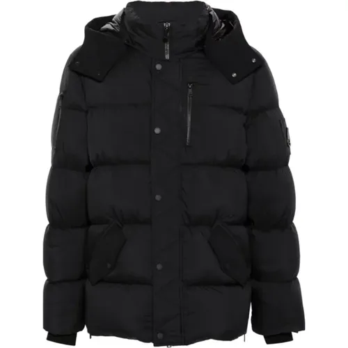 Down Jacket with Side Zips , male, Sizes: M, XL - Moose Knuckles - Modalova