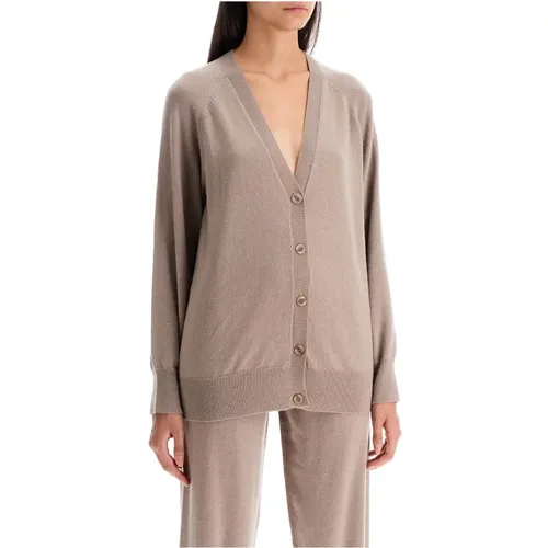 Weicher Woll-Kaschmir V-Ausschnitt Cardigan , Damen, Größe: 2XS - Max Mara - Modalova