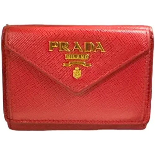 Pre-owned Wallets, female, , Size: ONE SIZE Pre-owned Leather wallets - Prada Vintage - Modalova