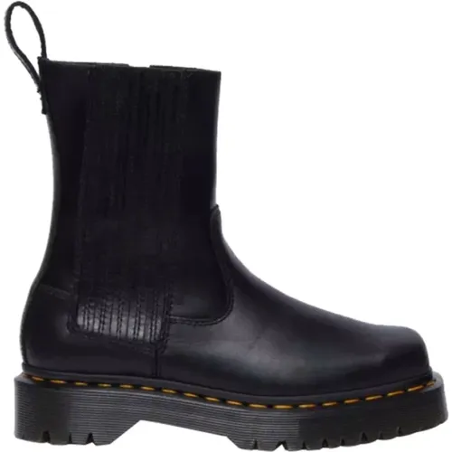 Schwarze Bikerstiefel mit Metallischen Details , Damen, Größe: 36 EU - Dr. Martens - Modalova