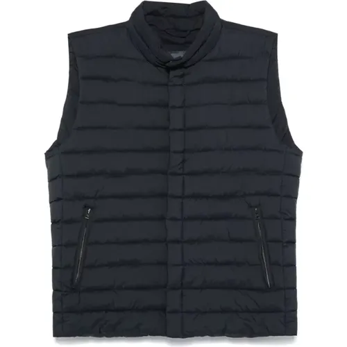 Vests, male, , Size: L Midnight Quilted Waistcoat - Herno - Modalova