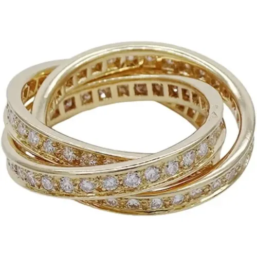 Pre-owned Gold rings , unisex, Sizes: ONE SIZE - Cartier Vintage - Modalova