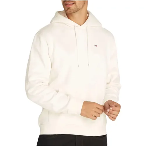 Weißer Pullover - Herrenmode , Herren, Größe: L - Tommy Jeans - Modalova