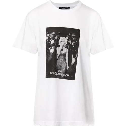 Stilvolles T-Shirt mit einzigartigem Design - Dolce & Gabbana - Modalova