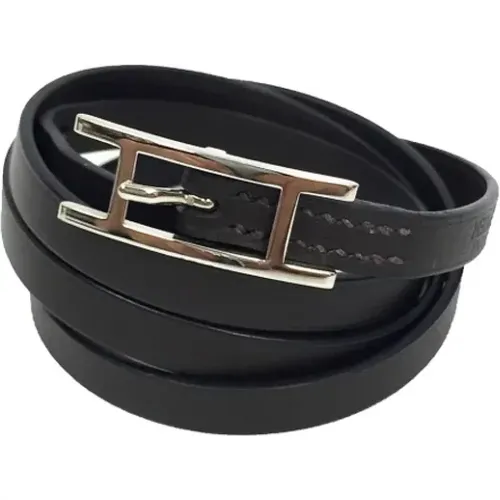 Pre-owned Jewellery, female, , Size: ONE SIZE Pre-owned Leather bracelets - Hermès Vintage - Modalova