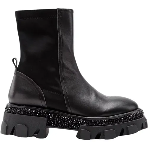 Platform Heel Ankle Boots , female, Sizes: 6 UK, 8 UK, 5 UK, 7 UK - Alma en Pena - Modalova