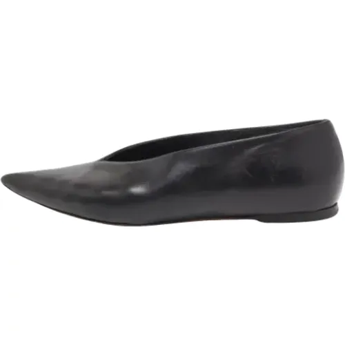 Pre-owned Flats, female, , Size: 5 1/2 US Pre-owned Leather flats - Celine Vintage - Modalova