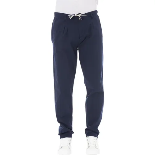 Chino Pants with Drawstring Closure , male, Sizes: W44, S, M - Baldinini - Modalova