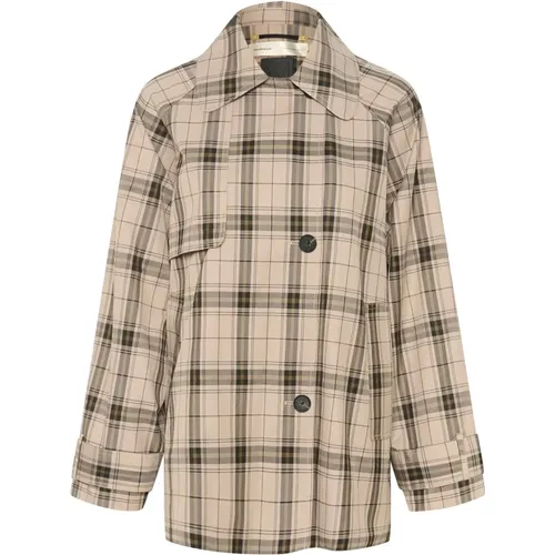Neutral Check Jacket with Classic Print , female, Sizes: M - InWear - Modalova