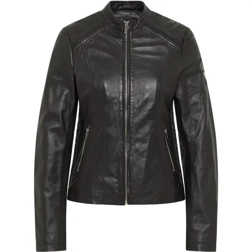 Soft Women`s Leather Jacket Antonia , female, Sizes: L, 2XL, M, XL - carlo colucci - Modalova