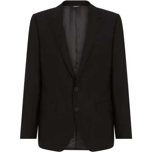 Blazers, male, , Size: M Stylish Men's Suit - Dolce & Gabbana - Modalova