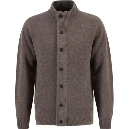 Cardigans, male, , Size: 2XL Essential Patch Zip Through - Barbour - Modalova