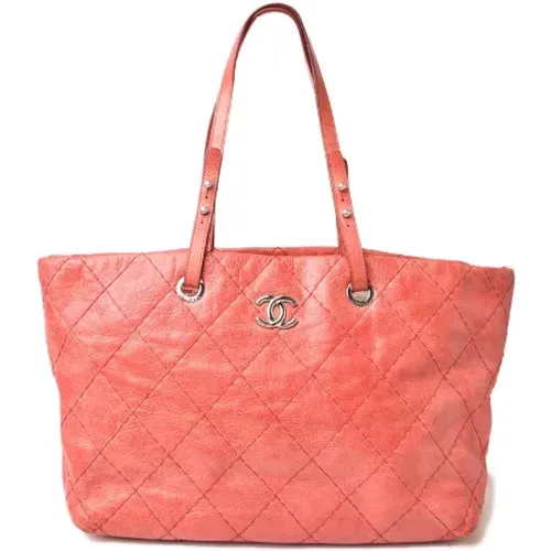 Pre-owned Tote Bags, female, , Size: ONE SIZE Pre-owned Leather chanel-bags - Chanel Vintage - Modalova