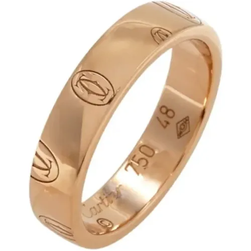 Pre-owned Rose Gold rings , female, Sizes: ONE SIZE - Cartier Vintage - Modalova