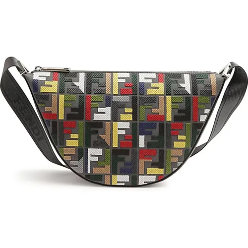 Shoulder Bags, male, , Size: ONE SIZE Multicolour Shoulder Bag Stylish Design - Fendi - Modalova