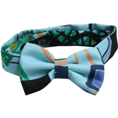 Pre-owned Accessories, male, , Size: ONE SIZE Pre-owned Silk hair-accessories - Hermès Vintage - Modalova