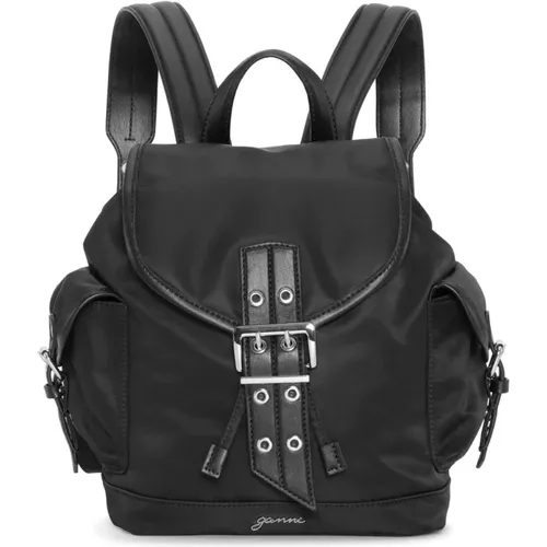 Backpacks, female, , Size: ONE SIZE Drawstring Backpack - Ganni - Modalova