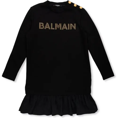 Kleid mit Logo Balmain - Balmain - Modalova