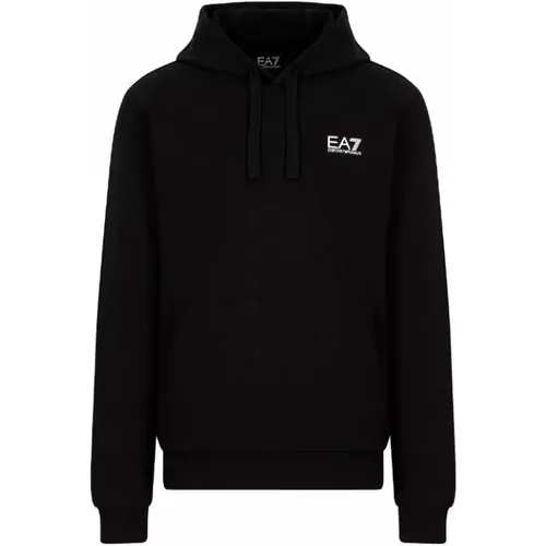 Logo Front Hoodie , male, Sizes: M, L, 2XL, S - Emporio Armani EA7 - Modalova