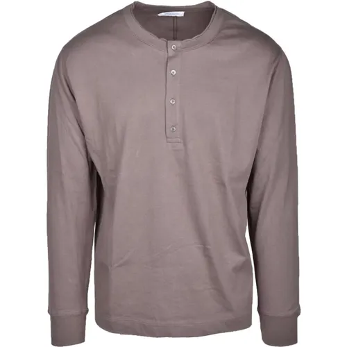 Long Sleeve Tops, male, , Size: M Tshirt - Paolo Pecora - Modalova