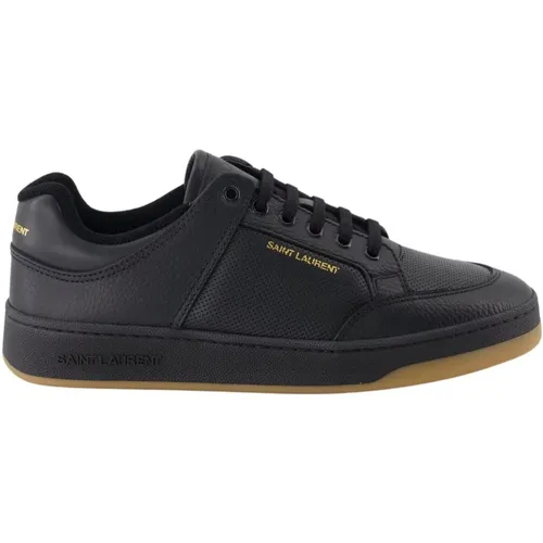 Schnürbare Leder Bicolor Sneakers , Herren, Größe: 39 EU - Saint Laurent - Modalova